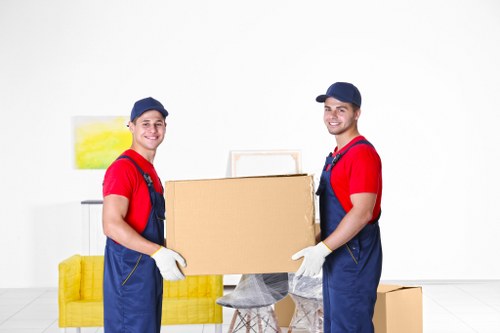 Packing and loading belongings into a moving truck for a Notting Hill move