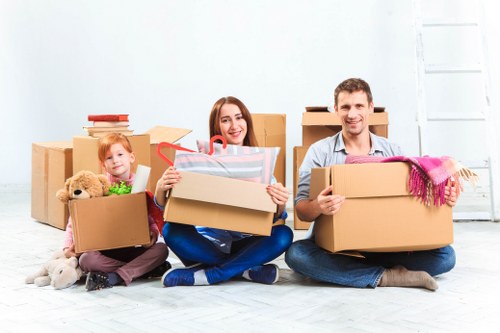 Transparent pricing page for Man and Van Notting Hill with moving vehicle