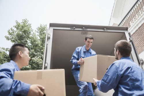 Commercial removal service helping a local Notting Hill business relocate