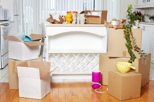 Movers handling access challenges in a Notting Hill flat