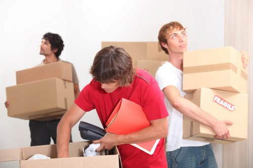 Preparing desks and equipment for office relocation in Notting Hill