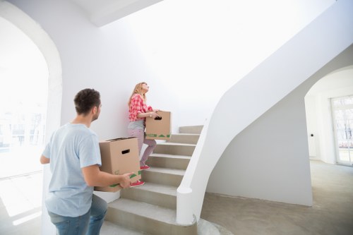 Risk assessment being carried out before a removal job