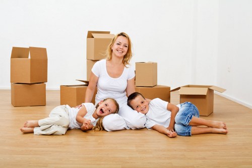 Loading commercial equipment carefully for a Notting Hill relocation