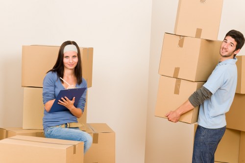 Local movers handling office furniture in Notting Hill